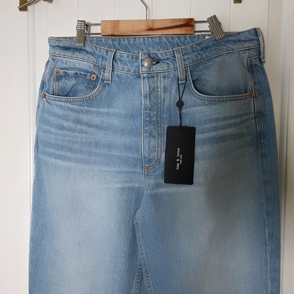 NWT Rag & Bone Alex High Rise Straight Leg Cotton Jeans Size 30 - Picture 3 of 7